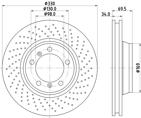 Brake Disc (MDC2354R)