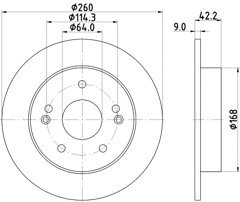 Brake Disc (MDC1863)