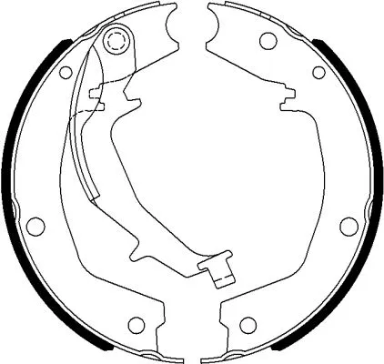 Brake Shoe Set, parking brake (MFR673)