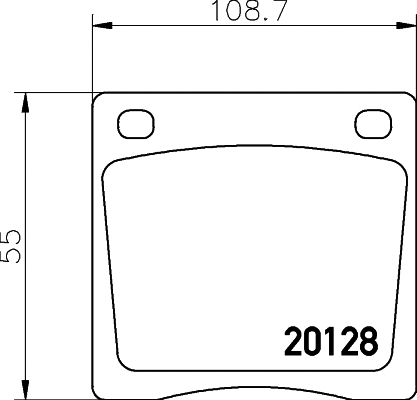 Brake Pad Set, disc brake (MDB1107)