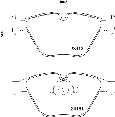 Brake Pad Set, disc brake (MDB4058)