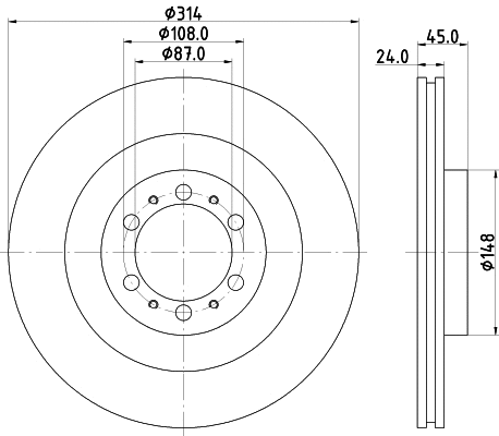 Brake Disc (MDC1405)