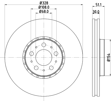 Brake Disc (MDC2771C)