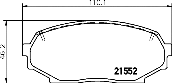 Brake Pad Set, disc brake (MDB1413)
