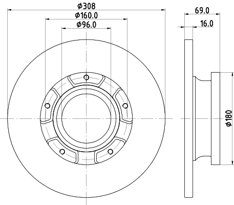 Brake Disc (MDC2810C)