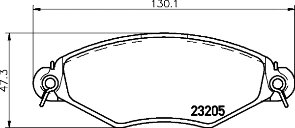 Brake Pad Set, disc brake (MDB1960)