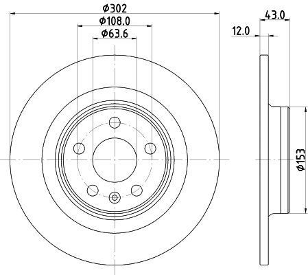 Brake Disc (MDC2838C)