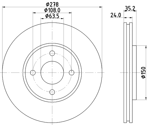 Brake Disc (MDC788)