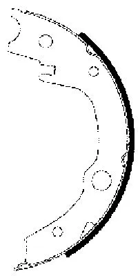 Brake Shoe Set, parking brake (MFR560)
