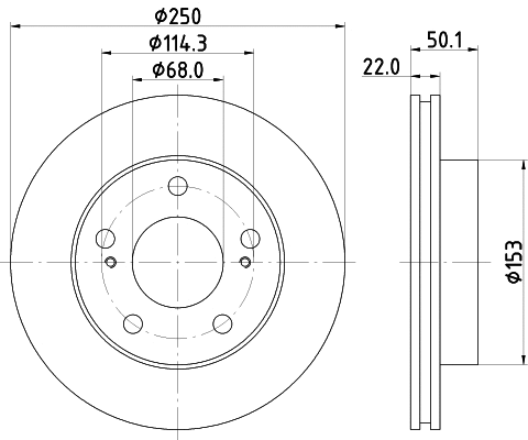 Brake Disc (MDC1853)