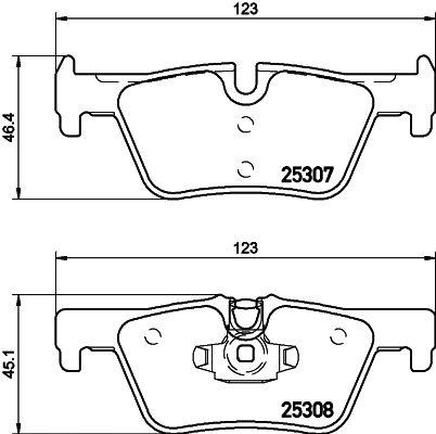 Brake Pad Set, disc brake (MDB3215)