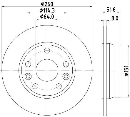Brake Disc (MDC3045C)