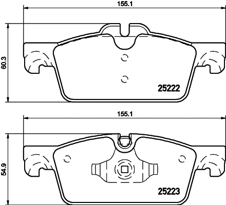 Brake Pad Set, disc brake (MDB3141)