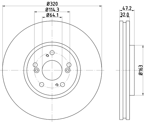 Brake Disc (MDC2164)