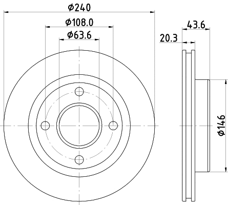 Brake Disc (MDC2834C)