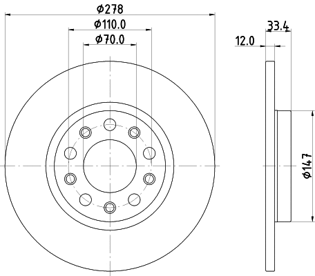 Brake Disc (MDC2999C)