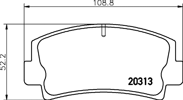 Brake Pad Set, disc brake (MDB1058)