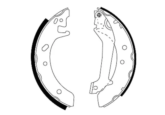 Brake Shoe Set (MFR366)