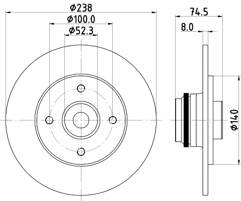 Brake Disc (MDC2381)