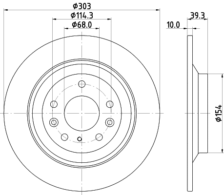 Brake Disc (MDC2991C)