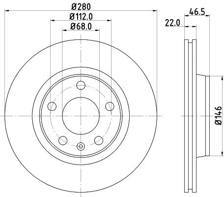 Brake Kit, disc brake (MDK0212)