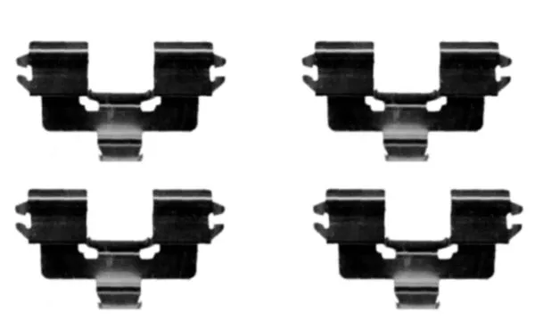 Accessory Kit, disc brake pad (MBA1666)