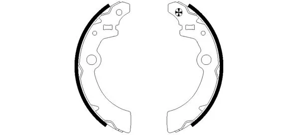 Brake Shoe Set (MFR542)