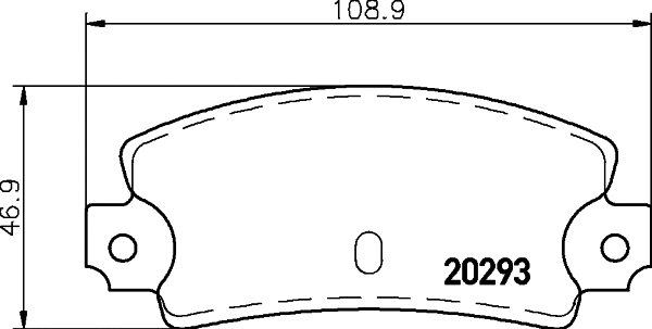 Brake Pad Set, disc brake (MDB1258)