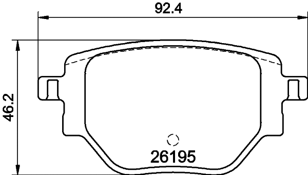 Brake Pad Set, disc brake (MDB3455)