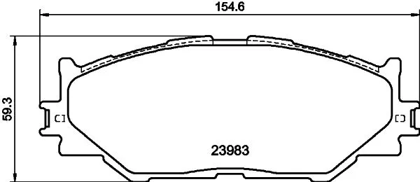 Brake Pad Set, disc brake (MDB2747)