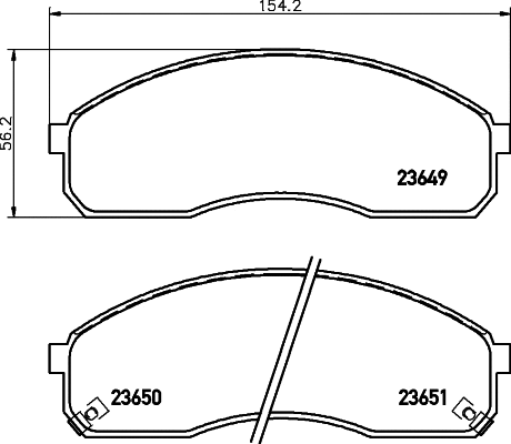 Brake Pad Set, disc brake (MDB2119)