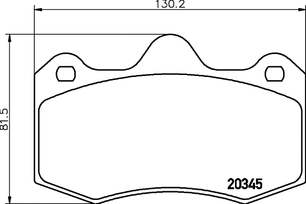 Brake Pad Set, disc brake (MDB2207)