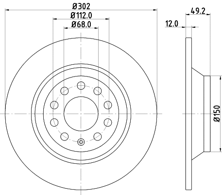 Brake Disc (MDC1744)