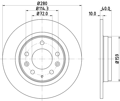 Brake Disc (MDC1665)