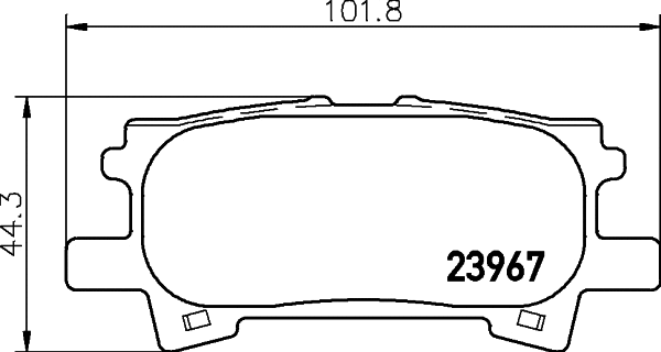 Brake Pad Set, disc brake (MDB2572)