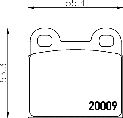 Brake Pad Set, disc brake (MDB1012)