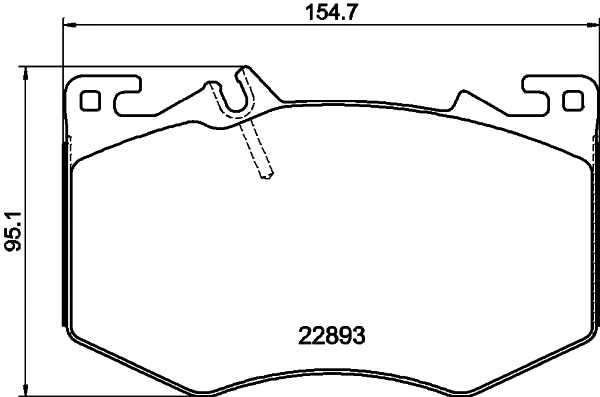 Brake Pad Set, disc brake (MDB4189)