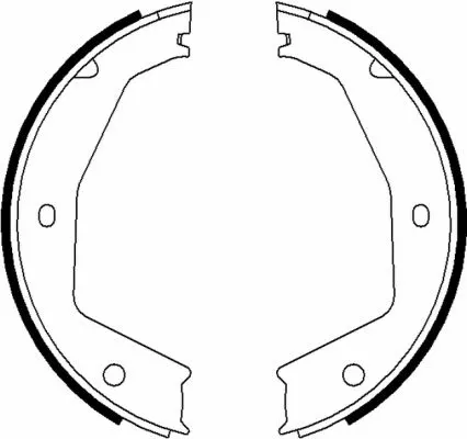 Brake Shoe Set, parking brake (MFR586)