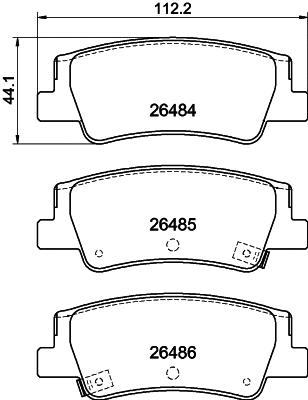 Brake Pad Set, disc brake (MDB84320)