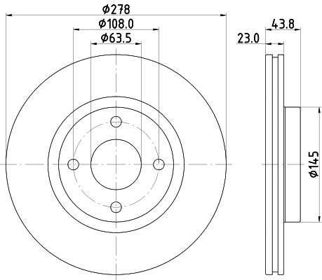 Brake Disc (MDC2864C)