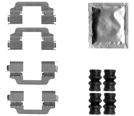 Accessory Kit, disc brake pad (MBA1861)
