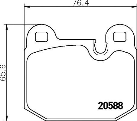 Brake Pad Set, disc brake (MDB1153)