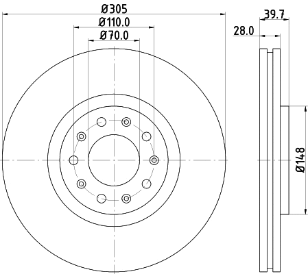 Brake Disc (MDC2157)