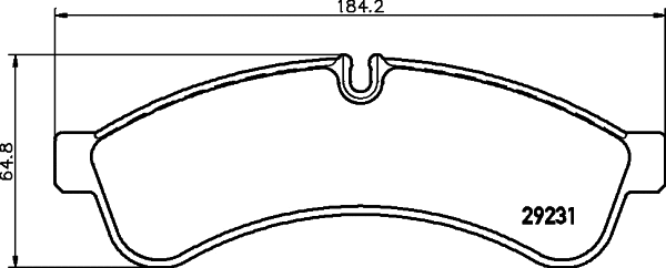 Brake Pad Set, disc brake (MDB2906)