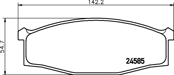 Brake Pad Set, disc brake (MDB2025)