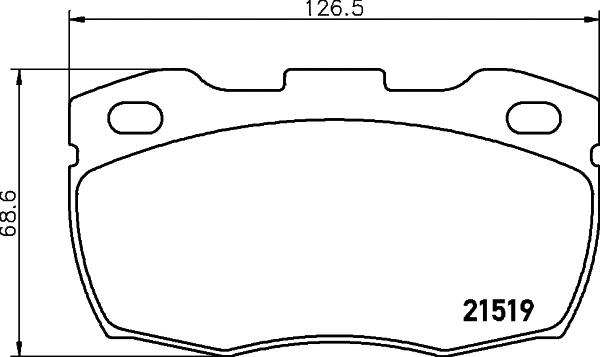 Brake Pad Set, disc brake (MLB114)
