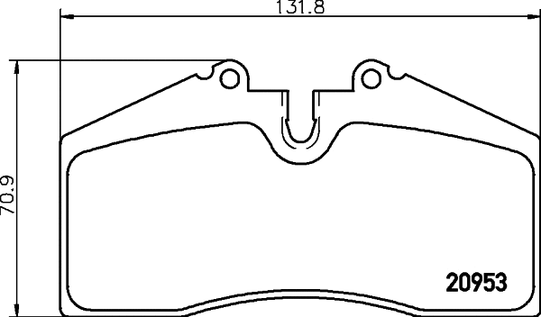 Brake Pad Set, disc brake (MDB1457)