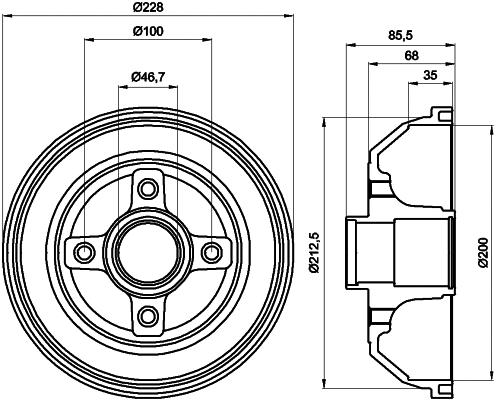 Brake Drum (MBD246)