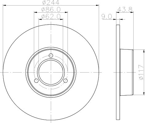 Brake Disc (MDC340)
