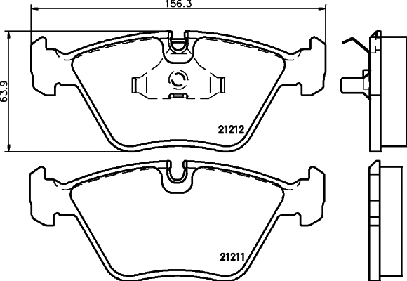 Brake Pad Set, disc brake (MDB1878)